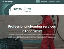 Tablet Screenshot of powerclean-uk.co.uk